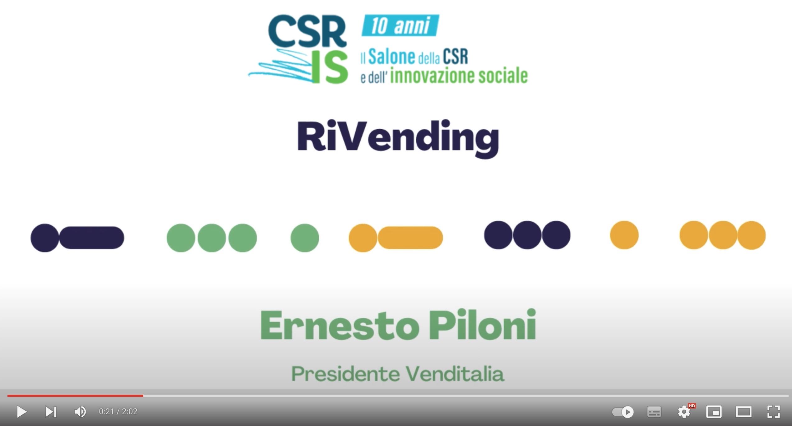 CSR flash! La video intervista di Ernesto Piloni, presidente di Venditalia
