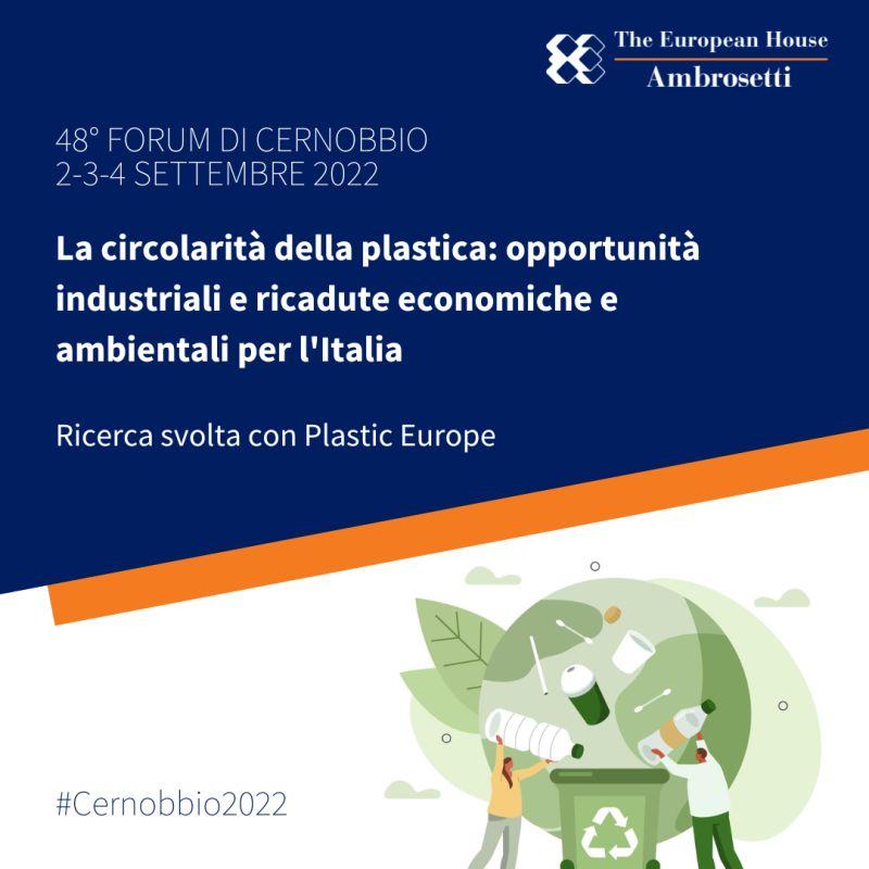 La circolarità della plastica al 48° Forum di Cernobbio